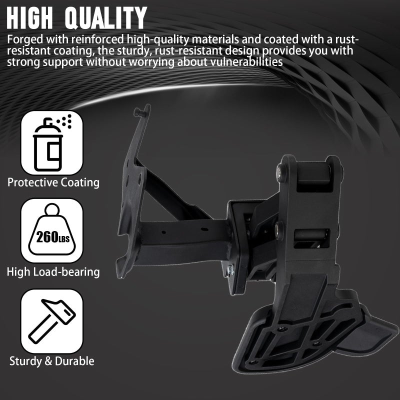 WEILEITE Rear Bed Step Retractable Truck Tailgate Bumper Step Fit for Dodge Ram 1500 DT(New Body Style) 2019 2020 2021 2022 2023 2024 2025 2026 Replaces 82215289AG 82215289AH 82215289 82215289AB - Image 5