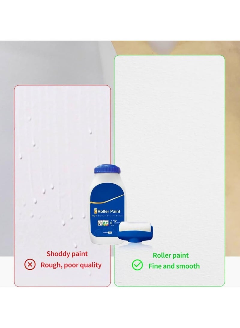 500g Wall Repair Paint Roller, 2 in 1 Wall Repaint Brush, Easy Wall Repair Tool for Ceramic, Tile, Pottery, Porcelain, Ceiling, Repairs Graffiti, Scratches, Footprints - Image 3