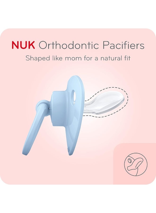 NUK Comfy Orthodontic Pacifiers, Timeless Collection, 0-6 Months, 5 Count - Image 2