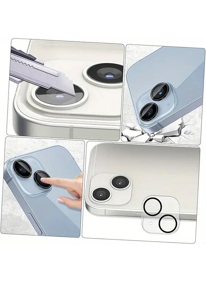 2 Pack Transparent Black Edge Screen Protector Film For iPhone 13 Pro - Image 5