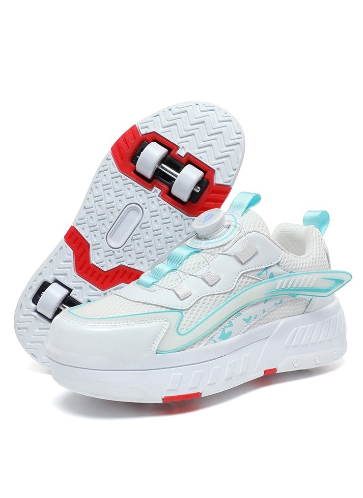 Joshberg - Four Wheels Roller Skate Shoes Outdoor Sport Sneaker Automatic Walking Shoes for Kids - Image 1