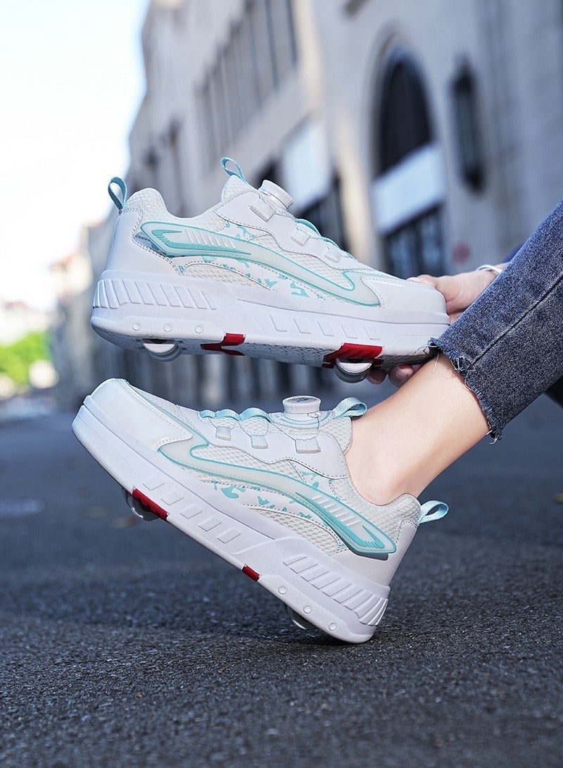 Joshberg Sneaker Skate Shoes with Wheels Roller Skates Shoes - Image 2