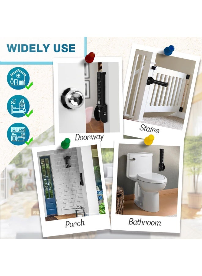 سيوسي Doorway Assist Handle, Flip-Up Folding Grab Bar for Wall Mounting, Foldable Safety Grab Handle for Elderly, Handicap, and Balance Support, Metal Grip Bar for Seniors, Durable (Black) - Image 5