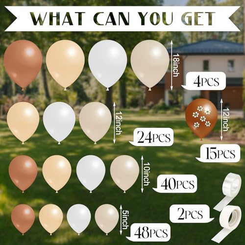 Charnoel 131 Pcs Cielito Lindo Party Decoration Platos De Barro Fiesta Balloons Arch Kit Backdrop Mexican Talavera Party Decorations for Wedding Birthday Baby Shower Bridal Engagement Photo SuppliesBrown - Image 5