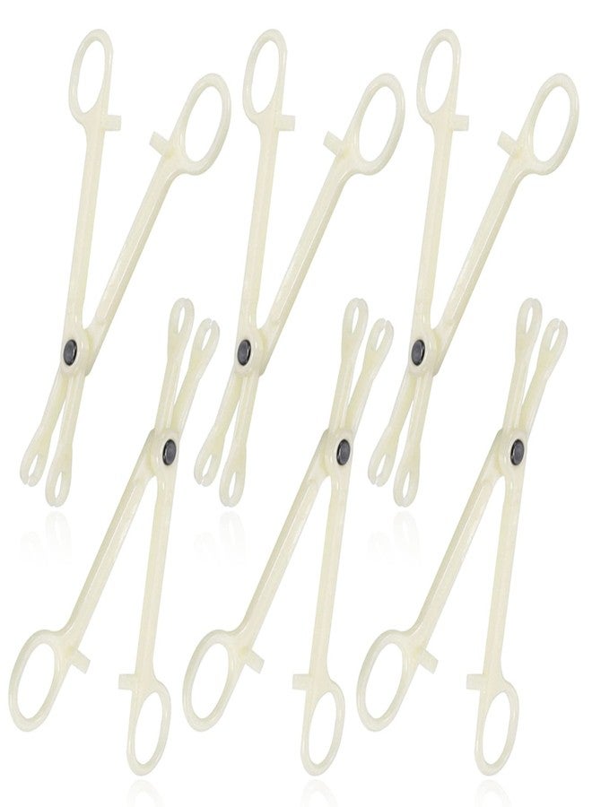 Autdor Piercing Clamps - Autdor 10Pcs Piercing Forceps Rounded Slotted Disposable Piercing Clamps Septum Forceps for Lip Navel Tongue Belly Ear Nose Piercing Kit Piercing Tools - Image 1