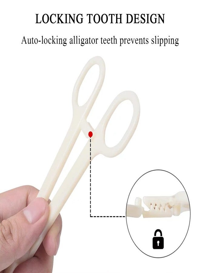 Autdor Piercing Clamps - Autdor 10Pcs Piercing Forceps Rounded Slotted Disposable Piercing Clamps Septum Forceps for Lip Navel Tongue Belly Ear Nose Piercing Kit Piercing Tools - Image 5