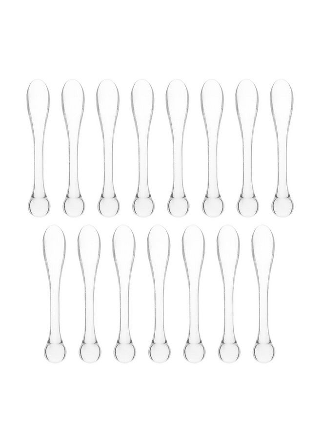 HEALLILY 15pcs Cosmetic Spatula Facial Cream Spatula Acrylic Makeup Scoop Mixing Spoon Eye Roller Tool for Facial Skincare Supplies  - Image 1