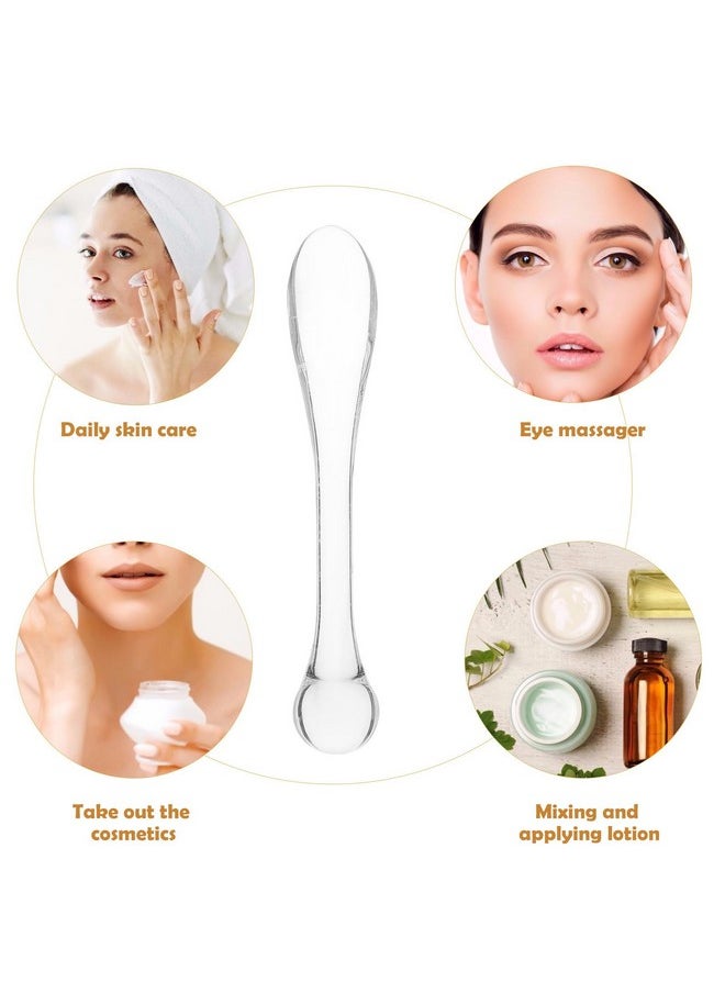HEALLILY 15pcs Cosmetic Spatula Facial Cream Spatula Acrylic Makeup Scoop Mixing Spoon Eye Roller Tool for Facial Skincare Supplies  - Image 5