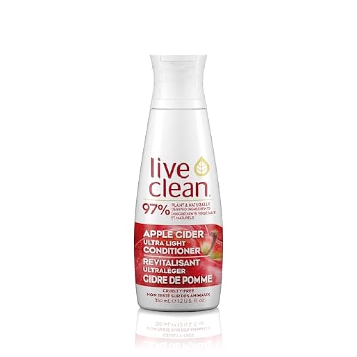 Live Clean Conditioner, Ultra Light Apple Cider, 12 Oz - Image 1