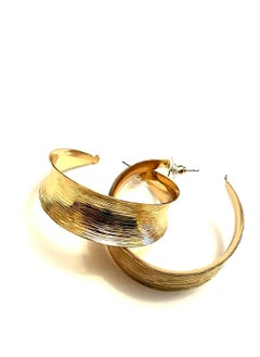 Grove Engraved Gold earrings
