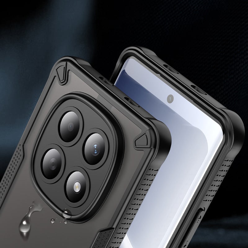 غطاء واقي بTPU + PC باللون بنفسجي مغناطيسي بوظيفة حامل من مادة TPU لـ Redmi Note 15 مع ملمس غير لامع وحامل قائم مع مغناطيس قوي مع مقاوم للخدش للمكتب المنزلي للتنقل اليومي للعائلة - Image 4