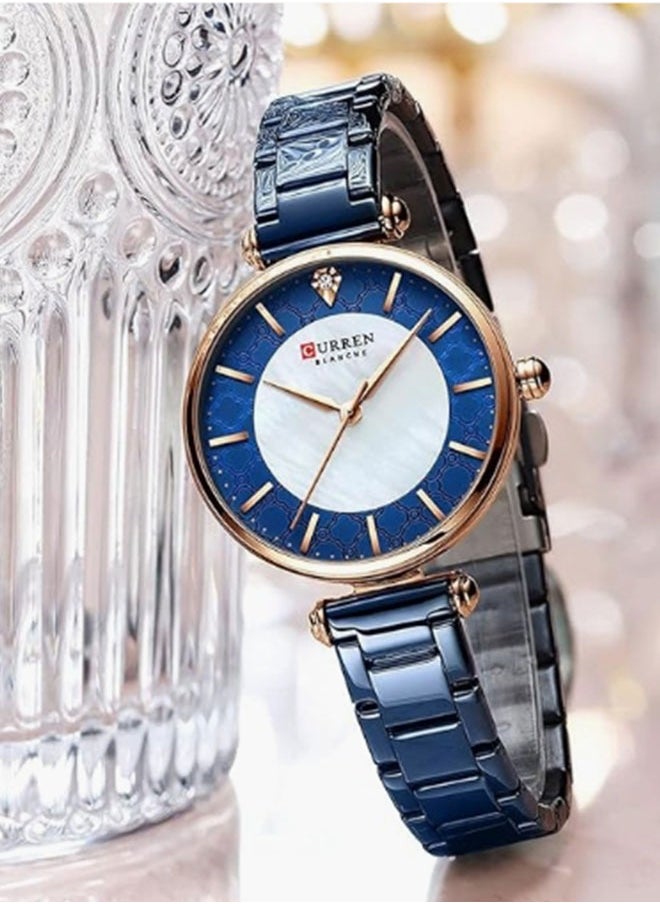 CURREN Women's Quartz Watch With Stainless Steel Strap  3ATM With Exquisite Watch Box  - Image 5