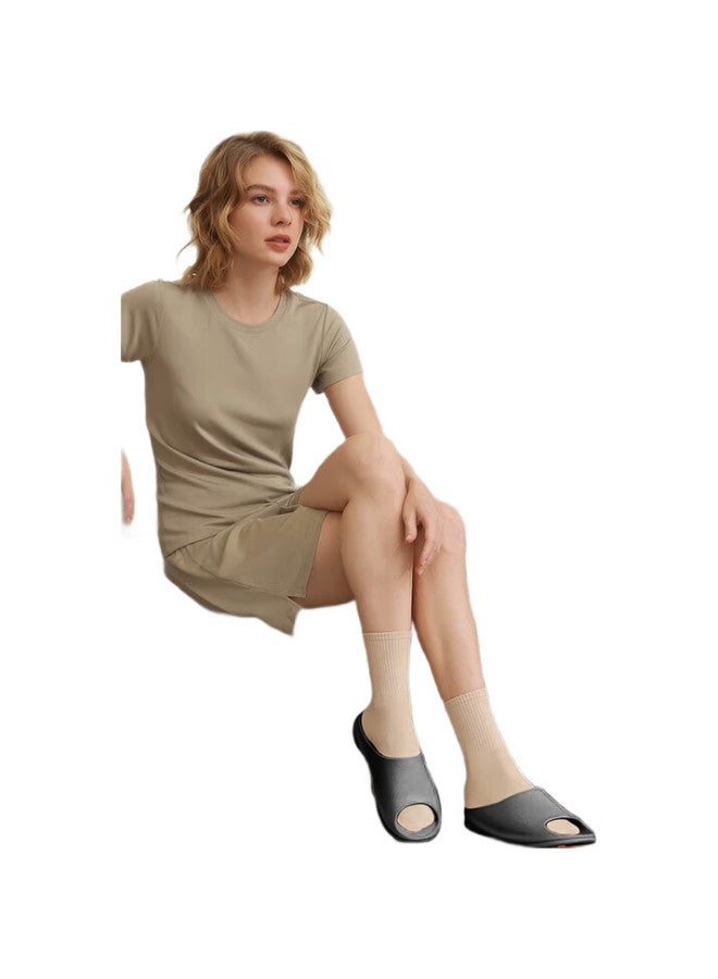 Kenroll Unisex Home Bathroom Anti-Slip Slippers Comfortable Lightweight Slides Graphite Black Size 44-45 - Image 3