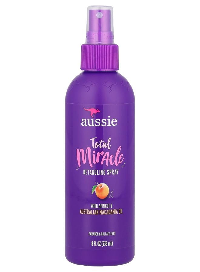 Aussie Total Miracle Detangling Spray with Apricot & Australian Macadamia Oil 8 fl oz (236 ml)