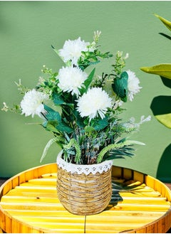 Arabest White Daisy Artificial Flower Fake Flowers Silk Flowers Bouquet for House Office Desk Kitchen Decoration  - Image 3