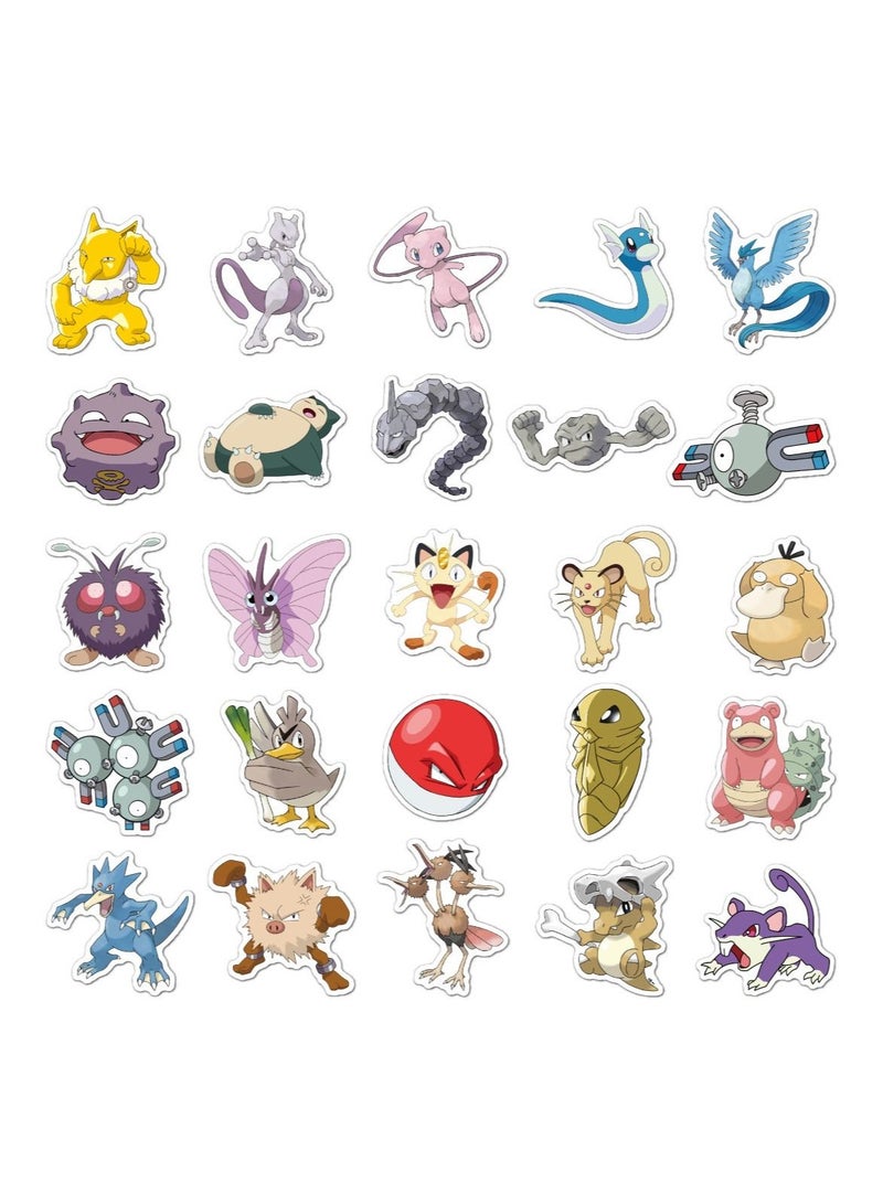 NIBEMINENT 100-Piece Pokemon Pikachu Skateboard Suitcase Cartoon Graffiti Sticker  - Image 5