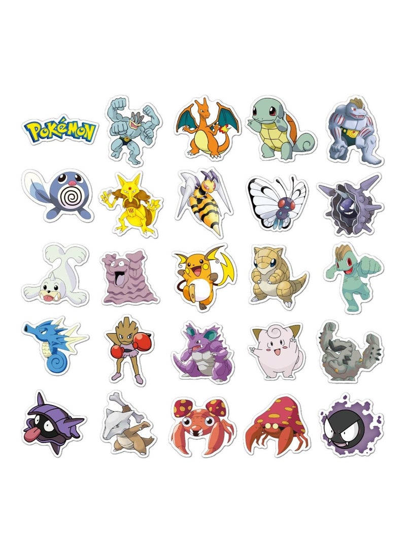 NIBEMINENT 100-Piece Pokemon Pikachu Skateboard Suitcase Cartoon Graffiti Sticker  - Image 4