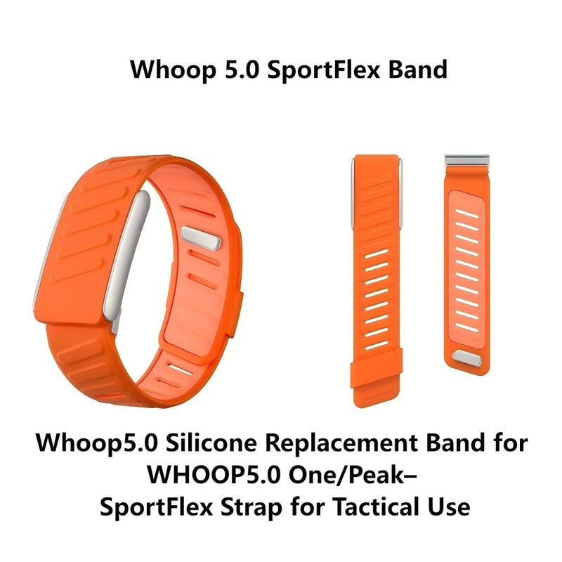 Bluejw SportFlex Wrist Band – Soft-Touch Silicone Waterproof & Sweatproof Replacement Strap Compatible with WHOOP 5.0 HRM, ONE PEAK Band for Replace the Watch Strap - Image 4