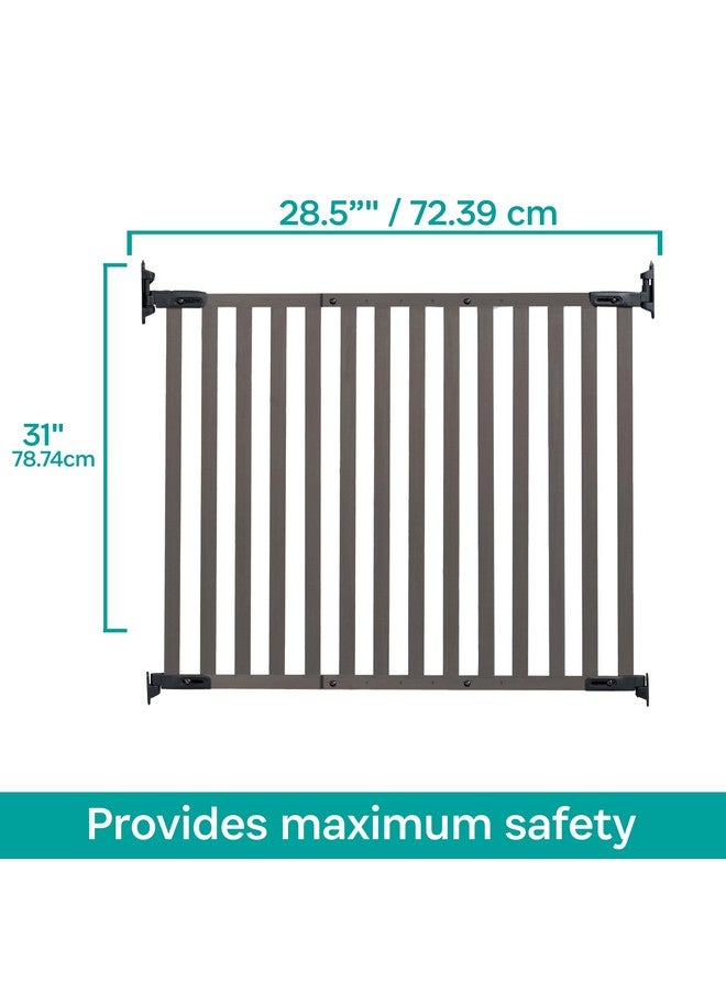 KidCo G2304 Bamboo Angle Mount Safeway Gate - Top of Stairs Quick Release Baby Gate (Gray) - Image 4
