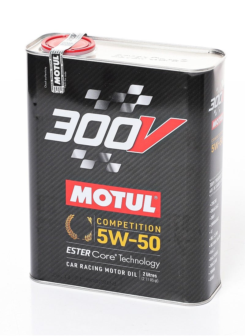 موتول 300ڤ كومبتيشن 5W-50 - زيت محرك سباق السيارات - زيت صناعي 100% (10x2 لتر) - مستورد من أوروبا  - Image 2