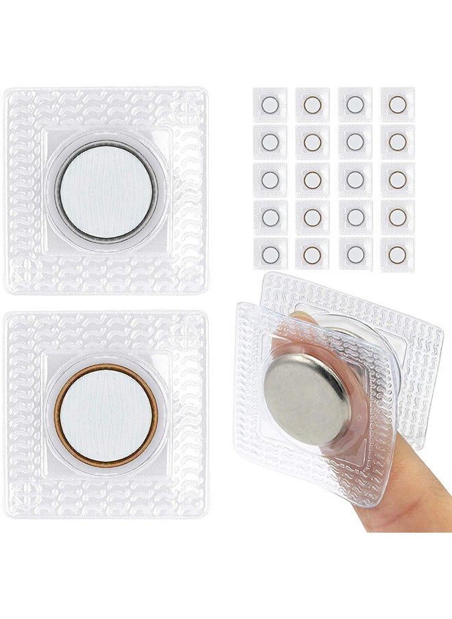 Depend Invisible Magnetic Snap PVC Hidden Purse Closure Fastener Snap For Handbag Clothing Clasp DIY Craft Sewing Tools, 10 Pairs 1.18 Inches  - Image 1