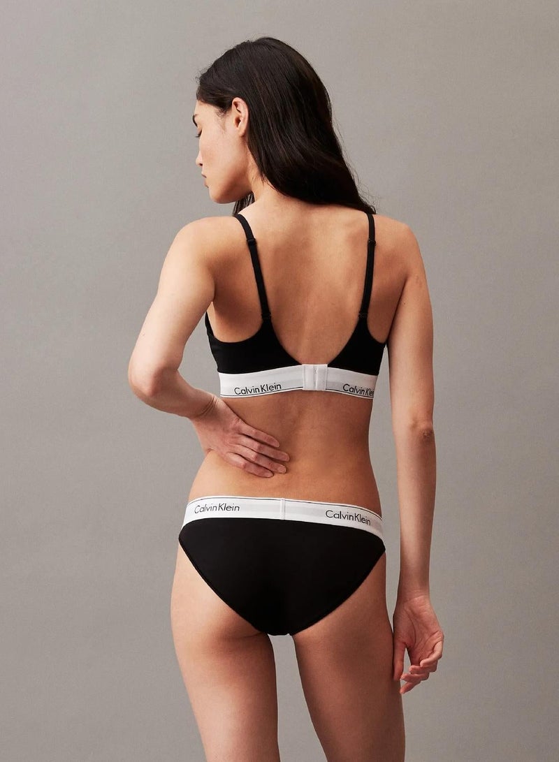 كالفن كلاين حمالة صدر Modern Cotton رافعة بفتحة صدر عميقة - Image 3