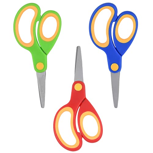 ELECKEY Scissors for School Kids Student, Kids Scissors 36 Count Bulk Set Teacher Pack(Rounded-tip, Blunt), 5 Inch - Image 5