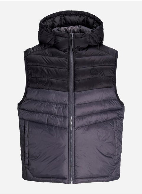 Stand Up Collar Full Zip Puffer Gilet