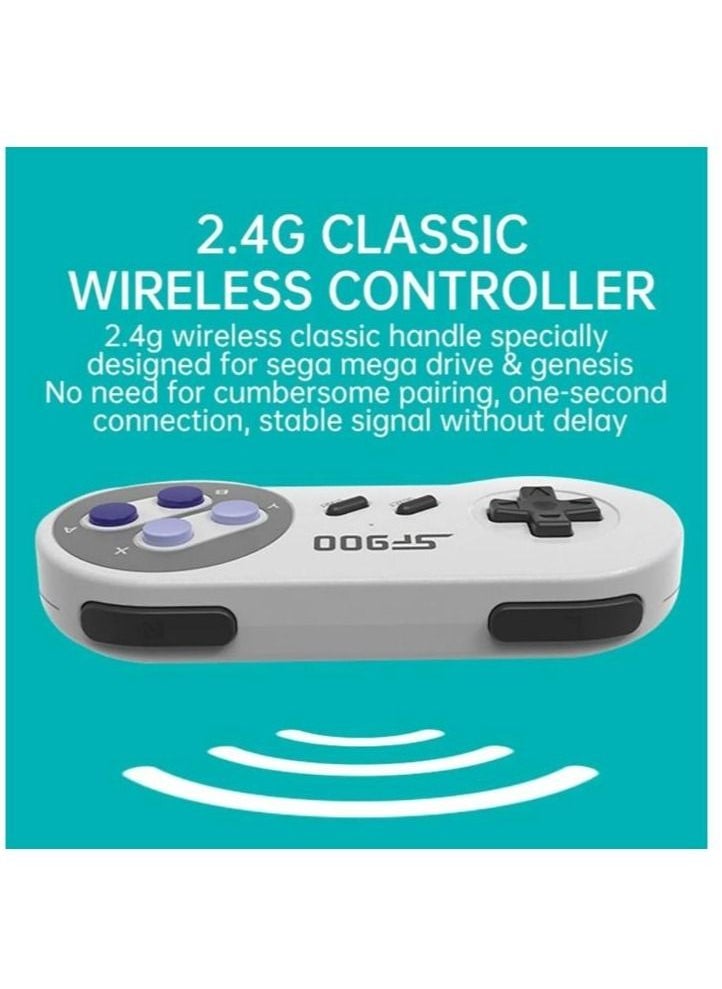 Generic - 4K HD video game console, dual 2.4G wireless controllers, plug-and-play video game stick, built-in 1500 games, retro handheld game console - Image 1