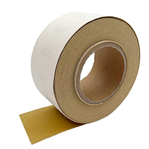 LYHLYA 220 Grit Hook and Loop Sandpaper Roll, 2-3/4" X 20 Yard Aluminium Oxide Hook-and-Loop Backed Sand Paper Emery Cloth for Wood Furniture Finishing Metal Sanding Polishing and Woodworking - Image 1