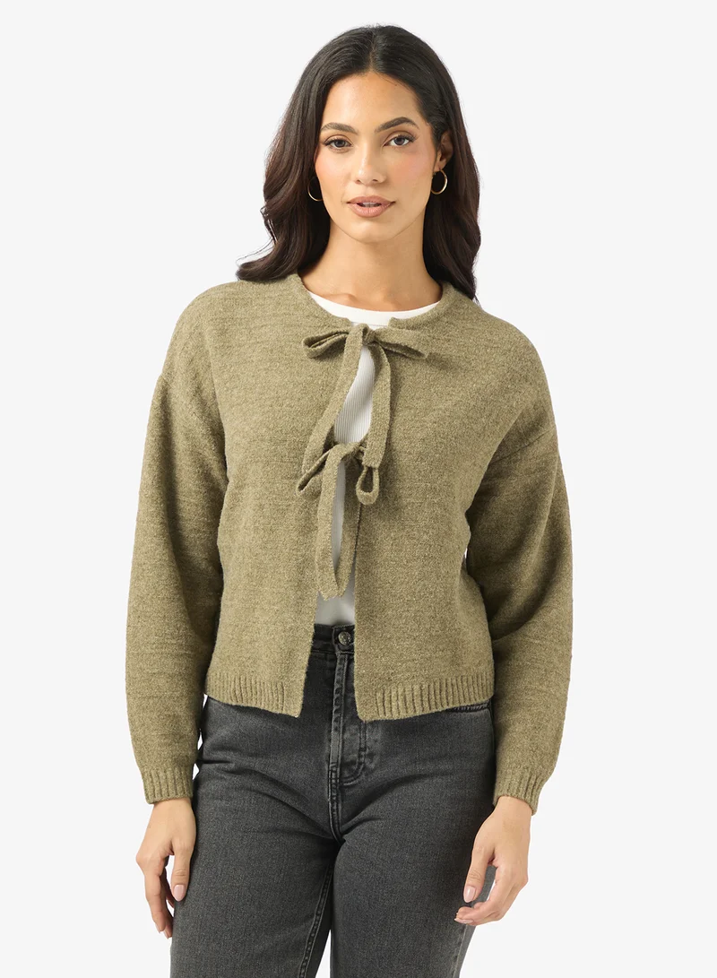 Bow detailed Cardigan
