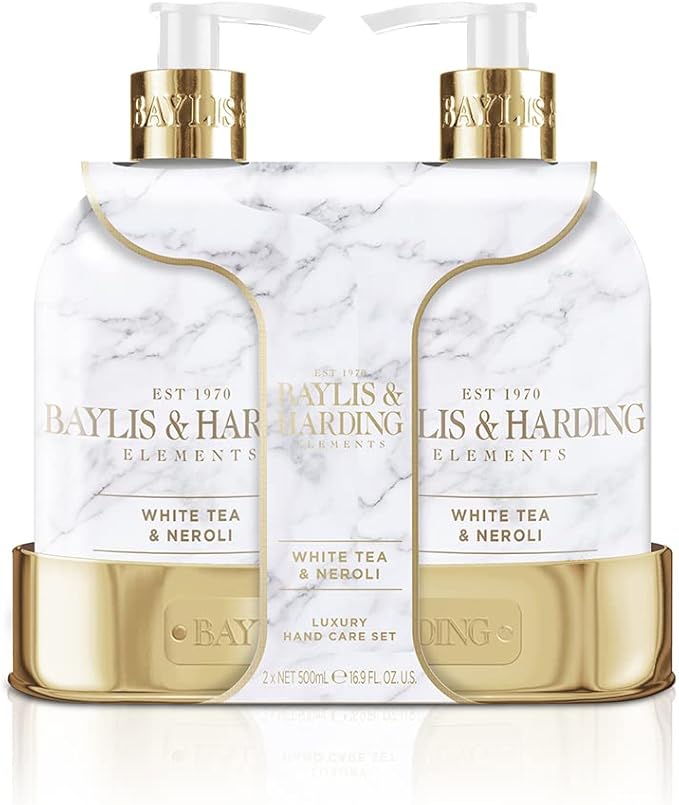 Baylis & Harding غسول يدين بايليس هاردينغ إليمنتس شاي أبيض نيرولي 500 مل عبوة من 3 صديقة للنباتيين - Image 1