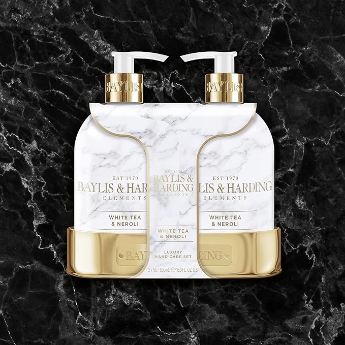 Baylis & Harding غسول يدين بايليس هاردينغ إليمنتس شاي أبيض نيرولي 500 مل عبوة من 3 صديقة للنباتيين - Image 2