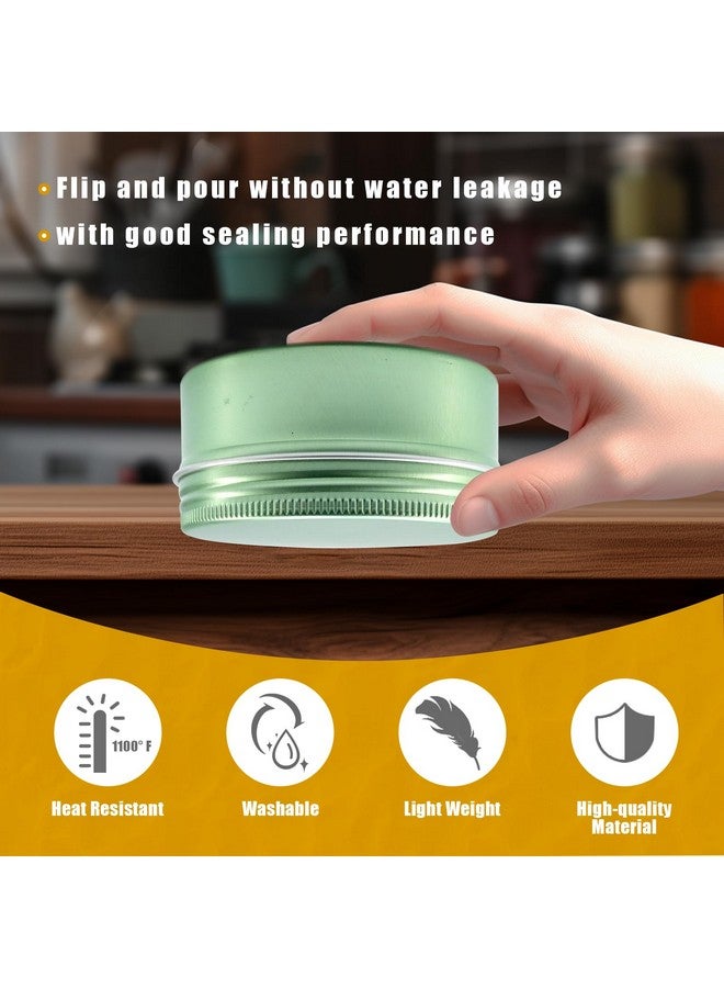 LIYAR 3 oz Tin 20 Pack Aluminum Metal Tins Round Salve Tins 3oz Tins with Lids,Empty Candle Tins Cosmetic Tins DIY Tin Cans for Salve, Spices or Candles(Pale Green) - Image 5