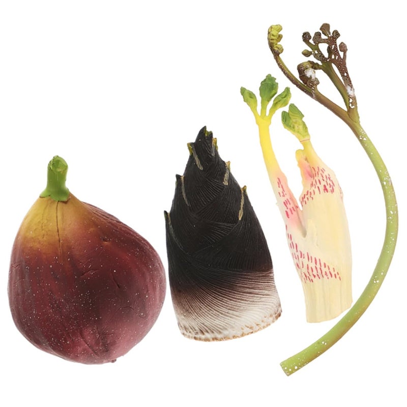 Lifelike Artificial Vegetable Fruit Models Set 4pcs Kitchen Home Decor Photography Props - Image 2