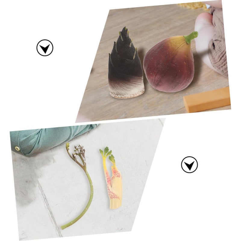 Lifelike Artificial Vegetable Fruit Models Set 4pcs Kitchen Home Decor Photography Props - Image 4