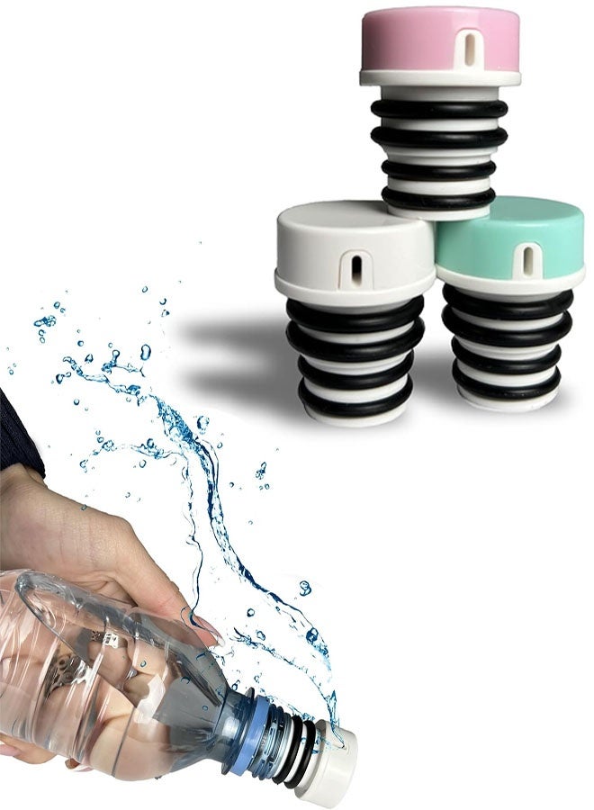 Portable Bidet for Toilet, Travel & Camping, Mini Travel Compatible with Any Bottle, Pocket Bidet Sprayer for Personal Hygiene On The Go, (3 pcs, Multi-Colour) - Image 1