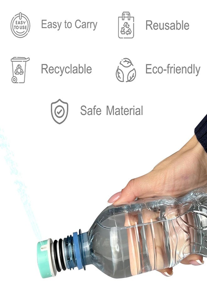 Portable Bidet for Toilet, Travel & Camping, Mini Travel Compatible with Any Bottle, Pocket Bidet Sprayer for Personal Hygiene On The Go, (3 pcs, Multi-Colour) - Image 4