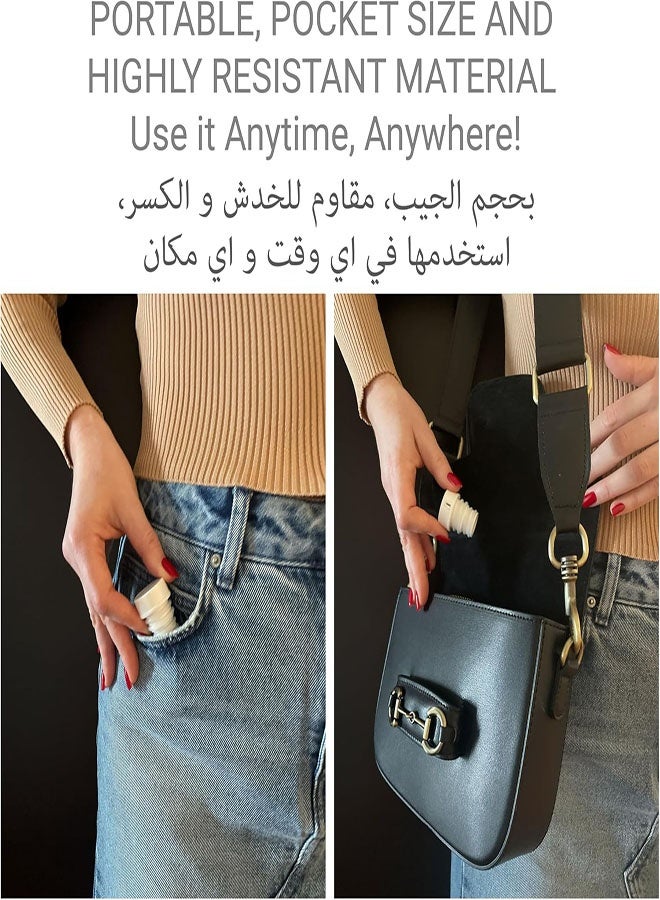 Portable Bidet for Toilet, Travel & Camping, Mini Travel Compatible with Any Bottle, Pocket Bidet Sprayer for Personal Hygiene On The Go, (3 pcs, Multi-Colour) - Image 5