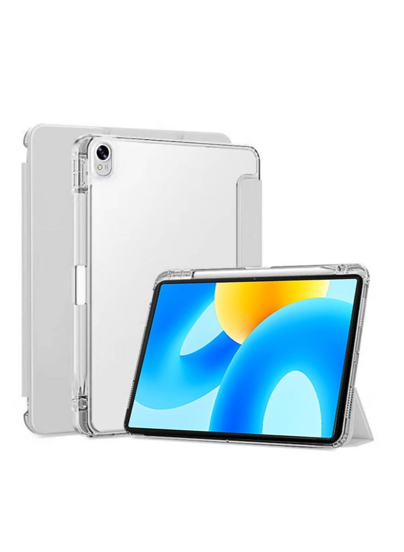 for HUAWEI MatePad 11.5 inch/Air 11.5 inch/11.5S 11.5inchCase Cover ,Transparent Airbag With Pen Slot For Anti Drop, Tablet Protective Cover, Triple Fold Multi Angle Design, Automatic Wake-up/sleep - Image 1