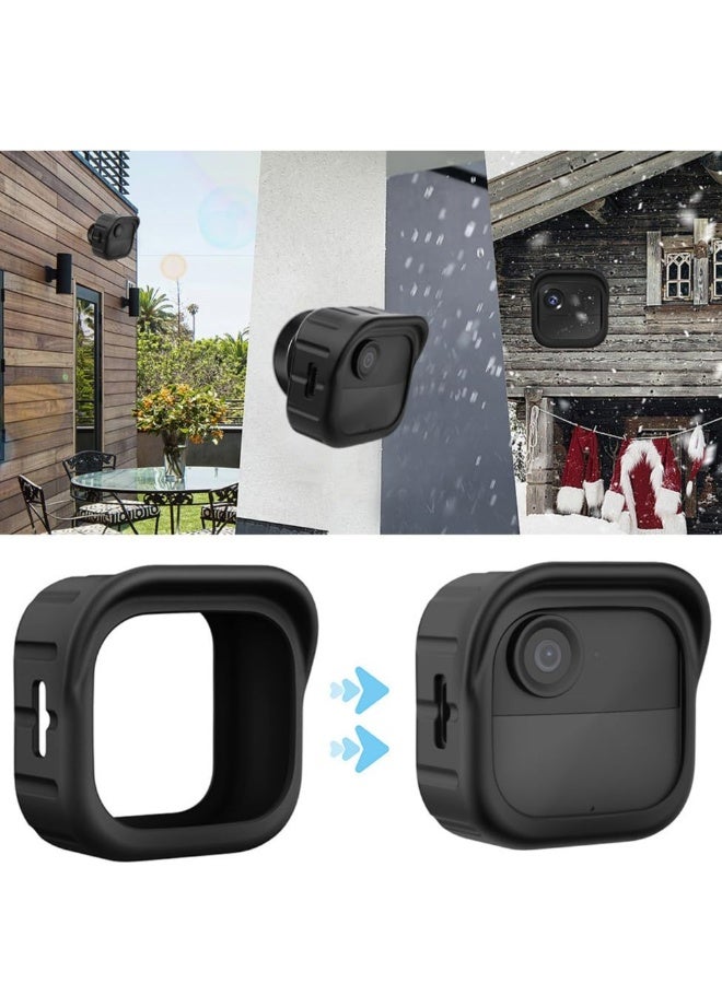 Camera Silicone Cover for Blink Outdoor 4 (4th Gen), Anti-Scratch Protective Cover, Weatherproof Protective Skin Cover with Hat Brim for All-New Blink Outdoor 4 Smart Security Camera  - Image 2