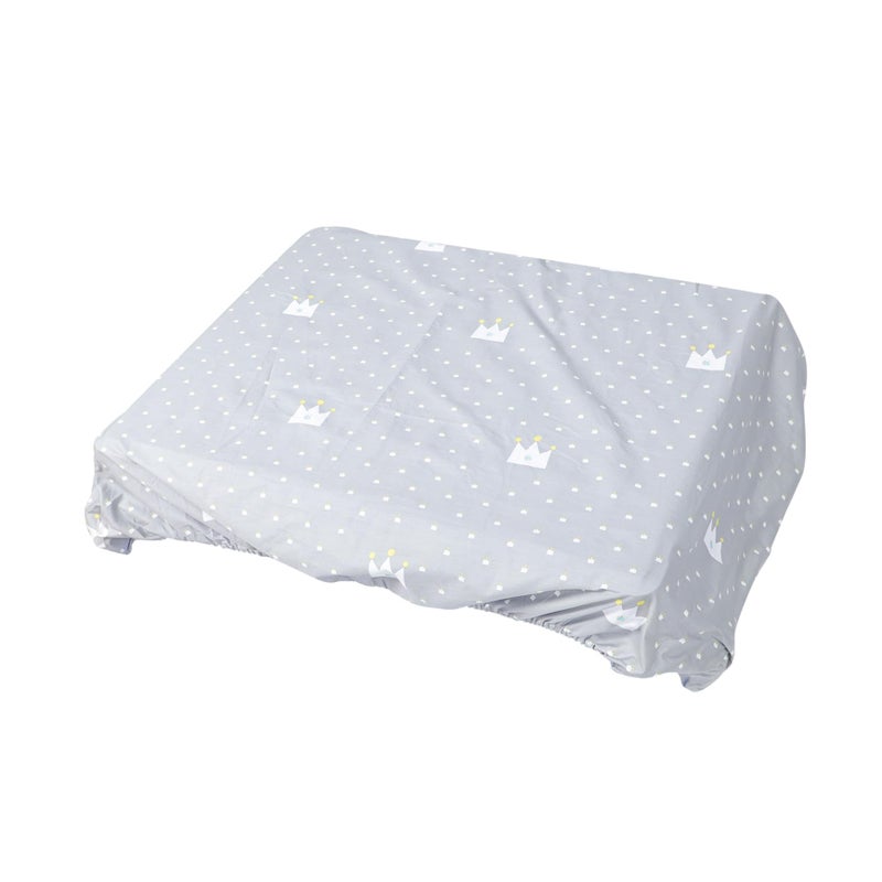 Crown Design Fitted Crib Sheet Removable Washable Skin Friendly Baby Mattress Cover - Image 2
