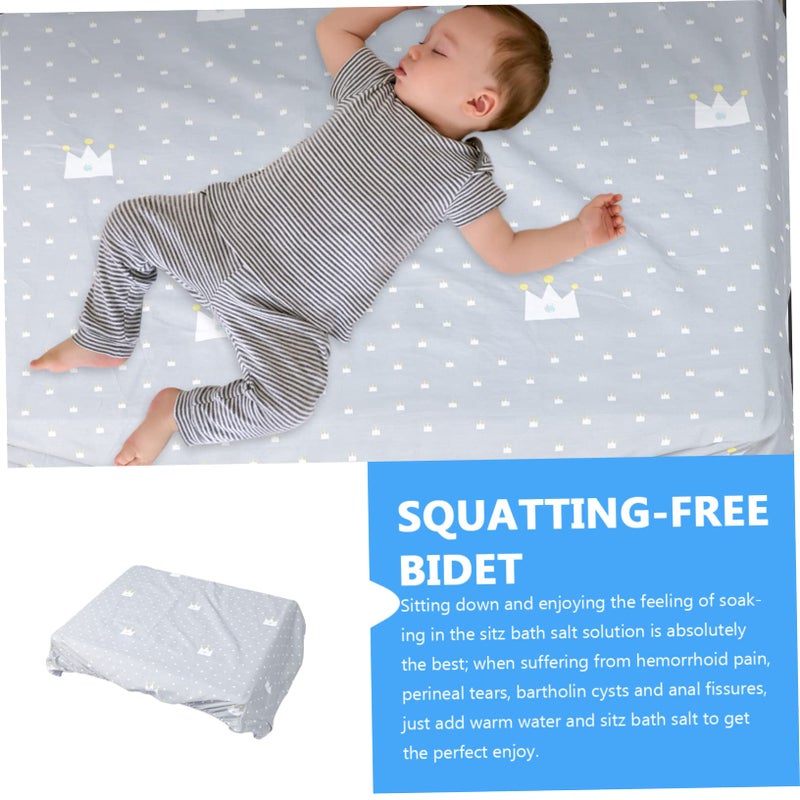 Crown Design Fitted Crib Sheet Removable Washable Skin Friendly Baby Mattress Cover - Image 5