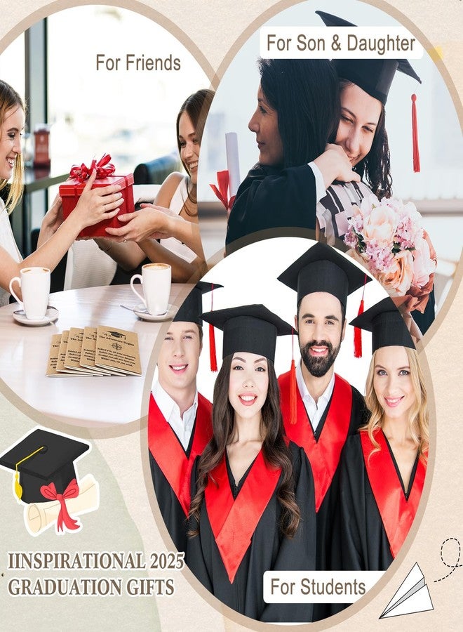 Resurhang 150 Pcs Class of 2025 Inspirational Graduation Gifts Bulk Pocket Kraft Notebooks and Bamboo Ballpoint Pens with Wooden Keychains Graduation Gifts for Daughter Son College Senior Students - Image 4