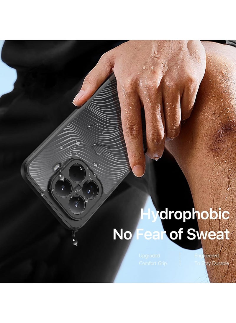 Protective Case Compatible with Xiaomi 15T Pro Sleek lines with a matte-finish transparent back cover Fingerprint-resistant and drop-proof PC+TPU shock-absorbing protective case - Image 3