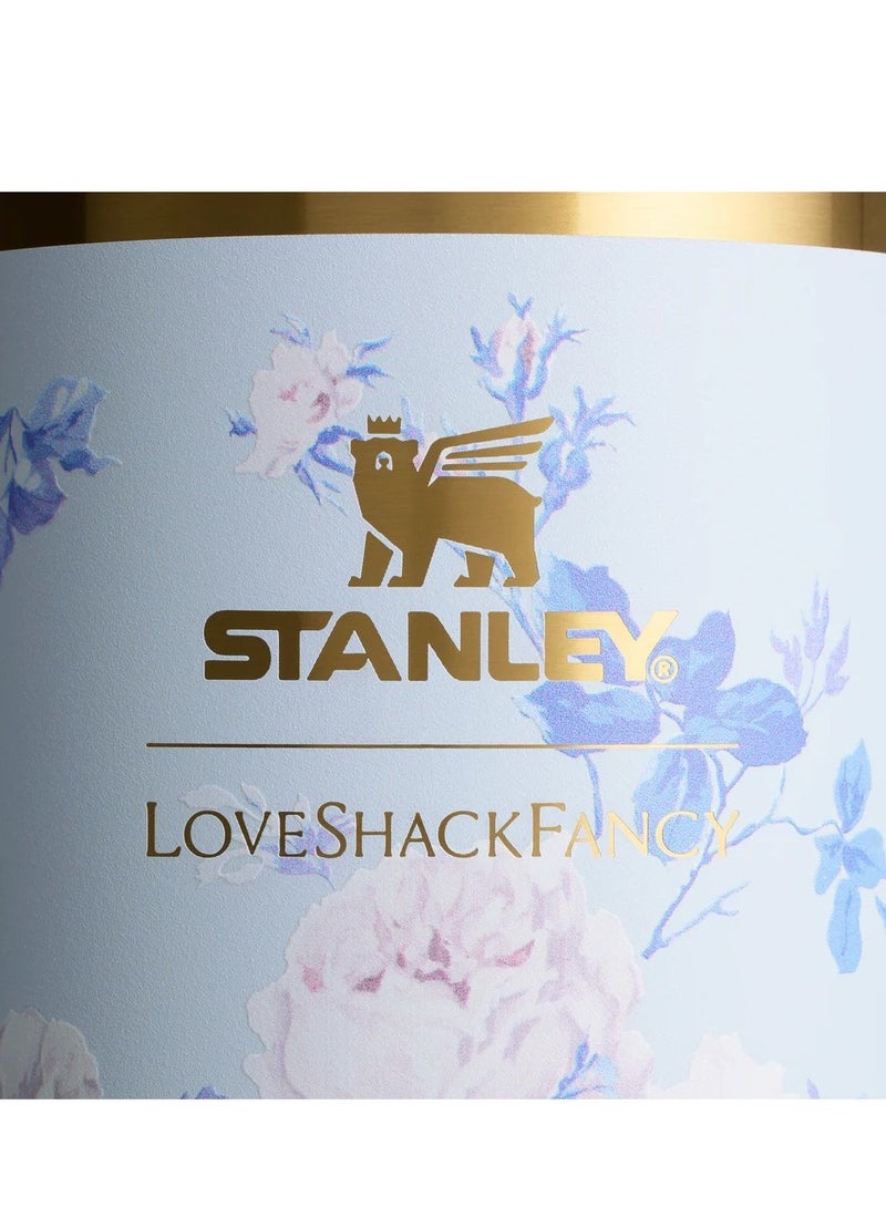Stanley Love Shack Fancy H2.0 Flow State 40oz Tumbler – Blue Rose Stainless Steel Vacuum Insulated Quencher with Lid, Straw & Stopper – Leak-Resistant, Travel-Friendly Mug for Water, Coffee, Iced Tea – Keeps Drinks Cold or Hot – Elegant Gift-Ready Packaging  - Image 5