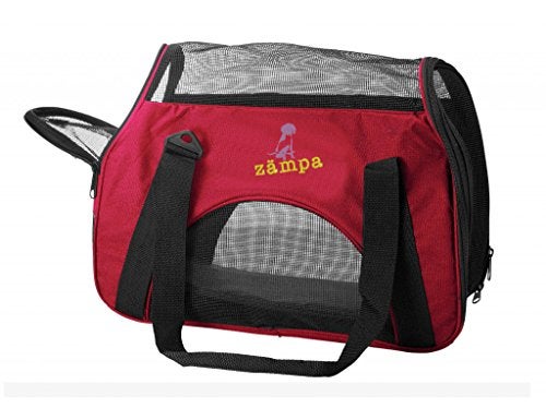 ZAMPA Soft Side Pet Travel Carrier TSA Approved, Under Seat Compatibility, airline approved for Large Cats, Medium Puppys, Small Dogs, 2 Openings, W/Shoulder Strap. - Image 2
