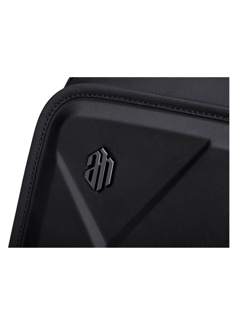 ARCTIC HUNTER - Hard Shell Cross Body Sling Bag Water Resistant Anti Theft Unisex Shoulder bag with Built in USB Port for Travel Business XB00080 - Image 1