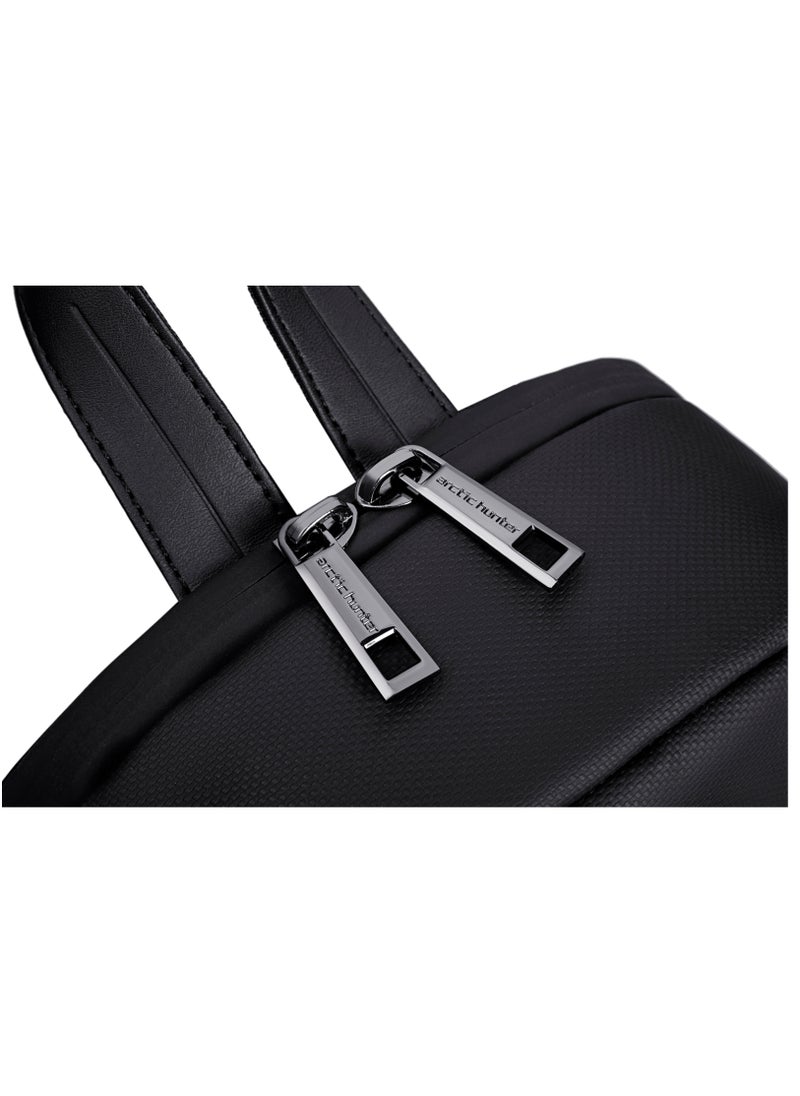 ARCTIC HUNTER - Hard Shell Cross Body Sling Bag Water Resistant Anti Theft Unisex Shoulder bag with Built in USB Port for Travel Business XB00080 - Image 1