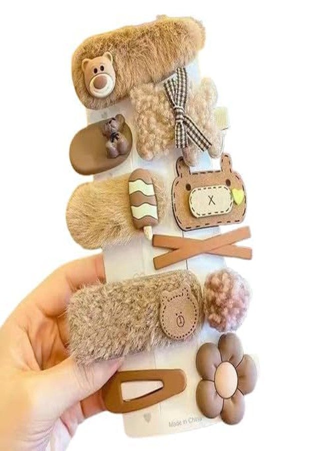 مجموعة مشابك شعر للأطفال مكونة من 10 قطع، بتصميمات كرتونية لطيفة وعصرية على شكل آيس كريم، مناسبة للفتيات الصغيرات، ألوان عشوائية. - Image 4